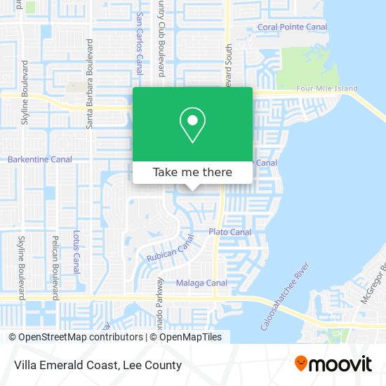 Villa Emerald Coast map