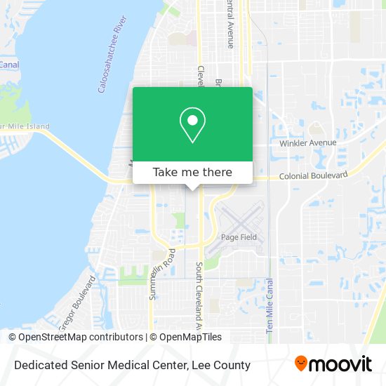 Dedicated Senior Medical Center map