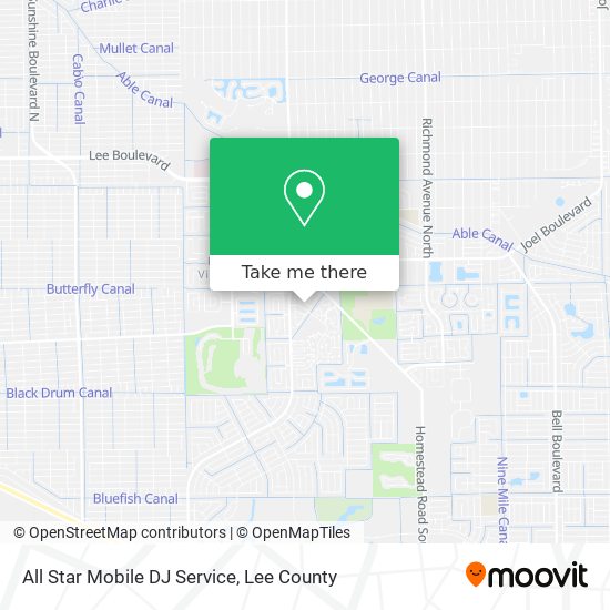 All Star Mobile DJ Service map