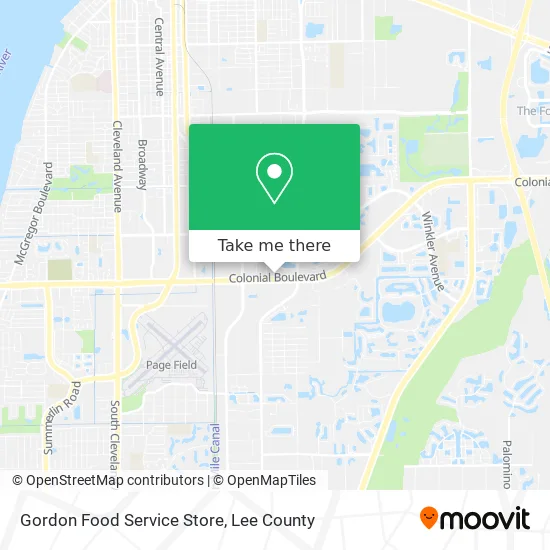 Gordon Food Service Store map