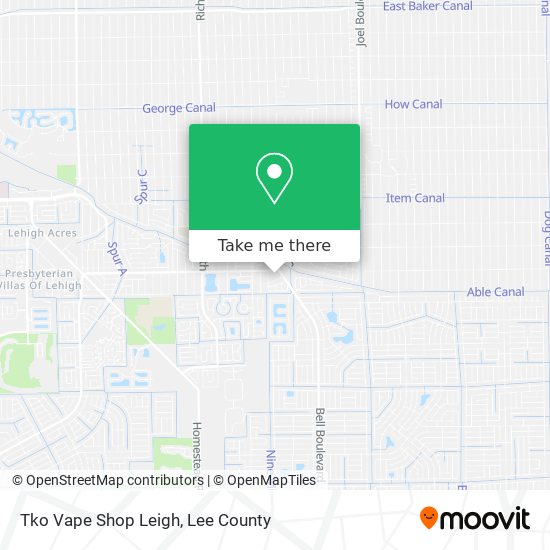 Mapa de Tko Vape Shop Leigh