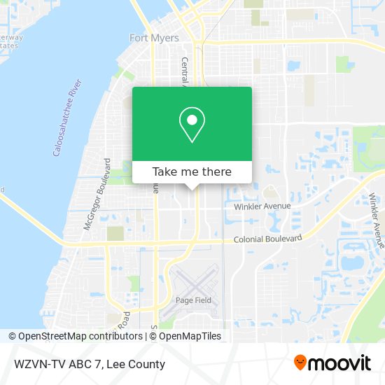 Mapa de WZVN-TV ABC 7