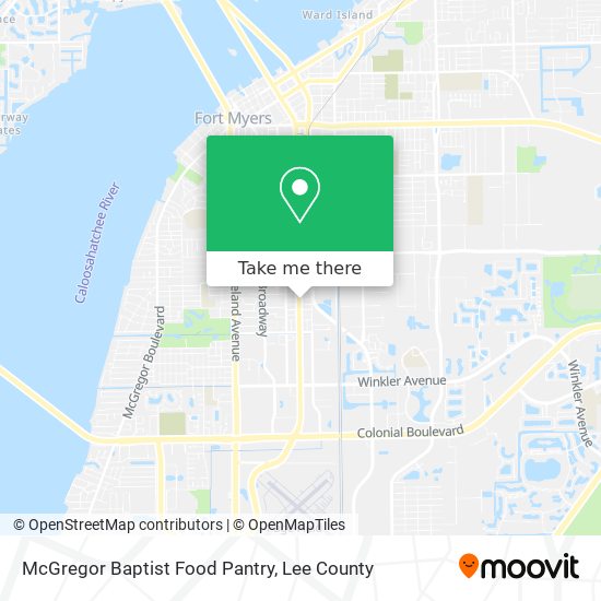 Mapa de McGregor Baptist Food Pantry