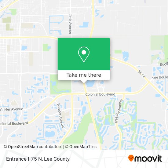 Entrance I-75 N map