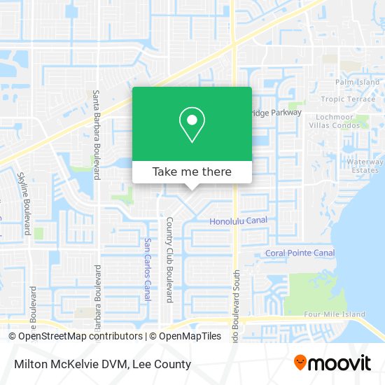 Milton McKelvie DVM map