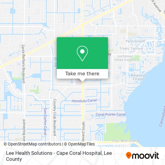 Lee Health Solutions - Cape Coral Hospital map