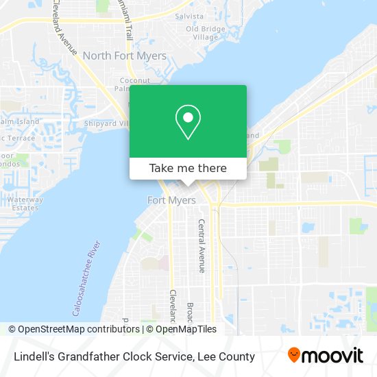 Lindell's Grandfather Clock Service map