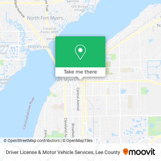 Mapa de Driver License & Motor Vehicle Services