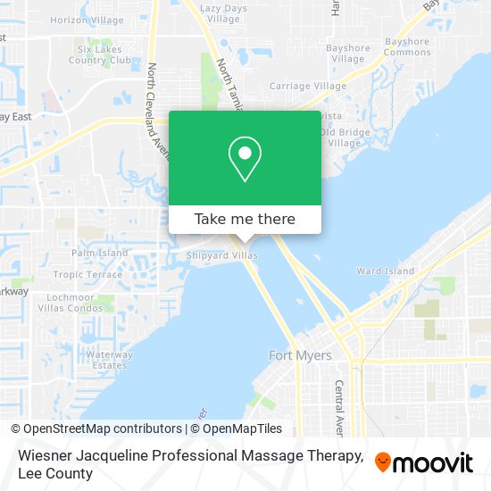 Mapa de Wiesner Jacqueline Professional Massage Therapy