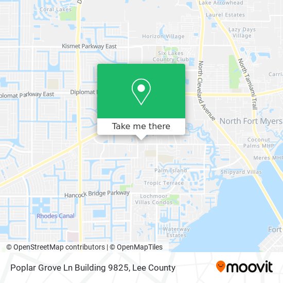 Mapa de Poplar Grove Ln Building 9825