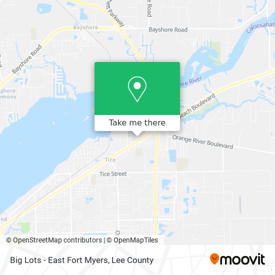 Big Lots - East Fort Myers map