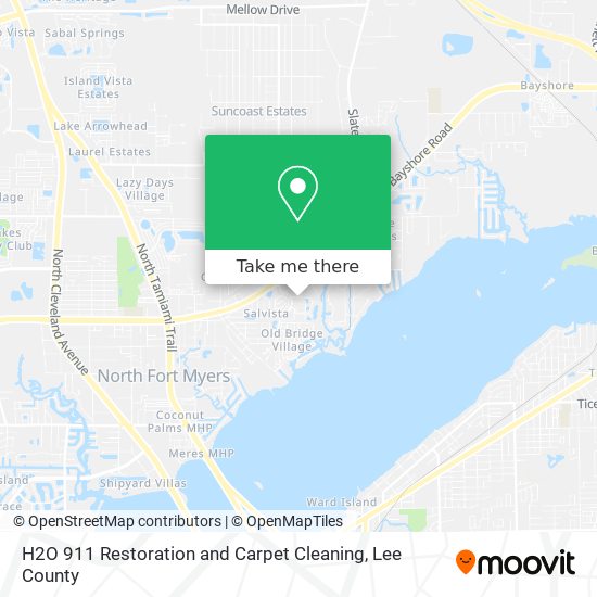 H2O 911 Restoration and Carpet Cleaning map