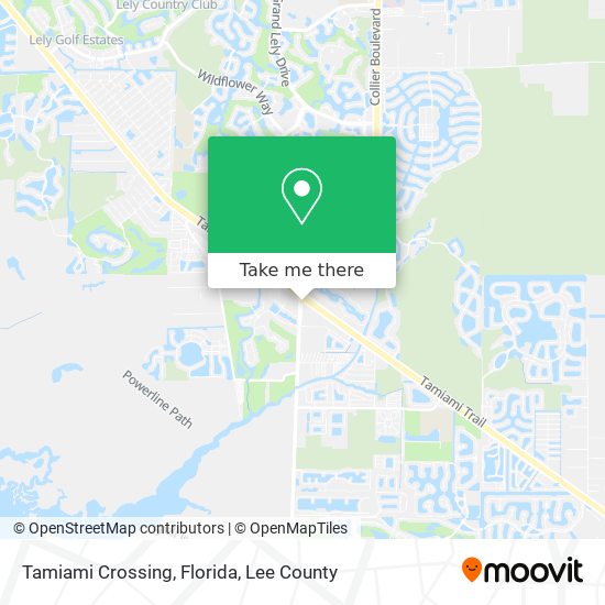 Tamiami Crossing, Florida map