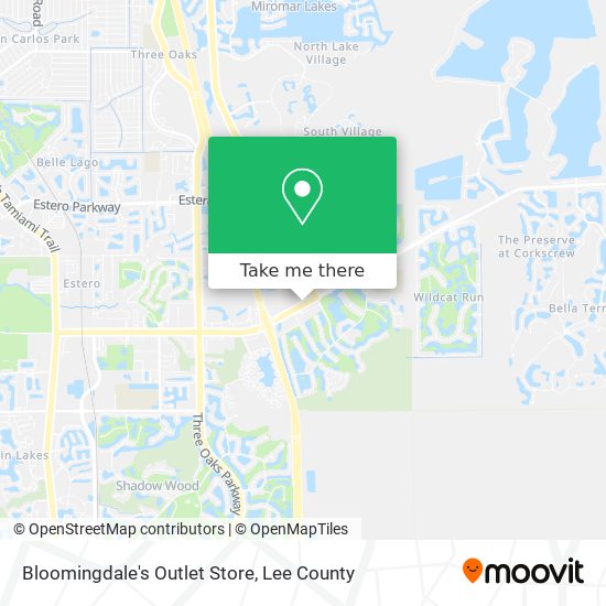 Bloomingdale's Outlet Store map