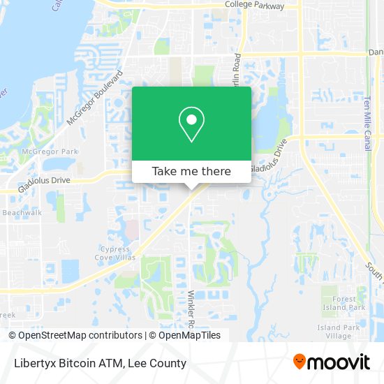 Mapa de Libertyx Bitcoin ATM