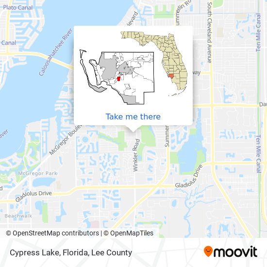 Cypress Lake, Florida map