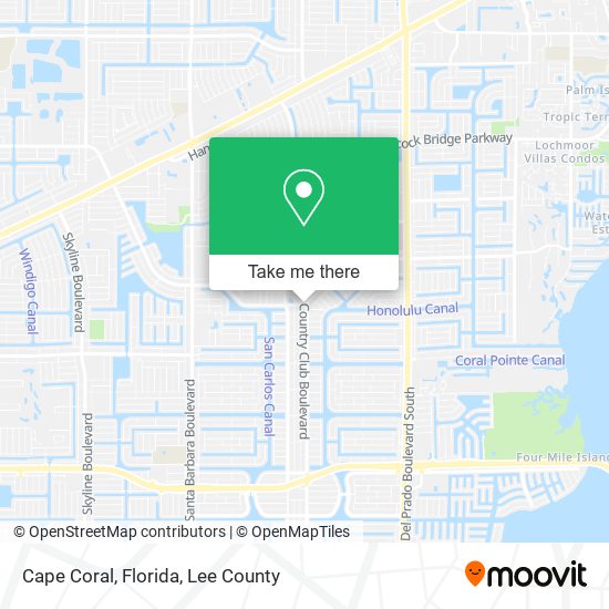 Cape Coral, Florida map