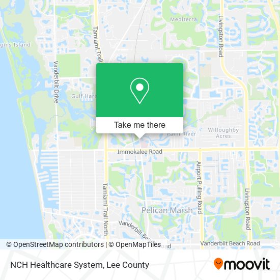 NCH Healthcare System map