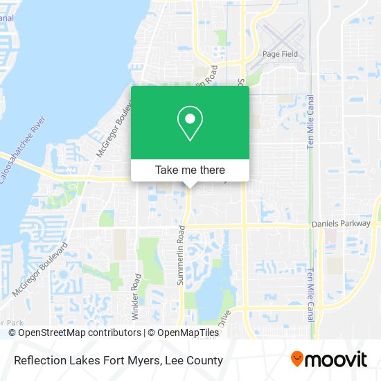 Mapa de Reflection Lakes Fort Myers