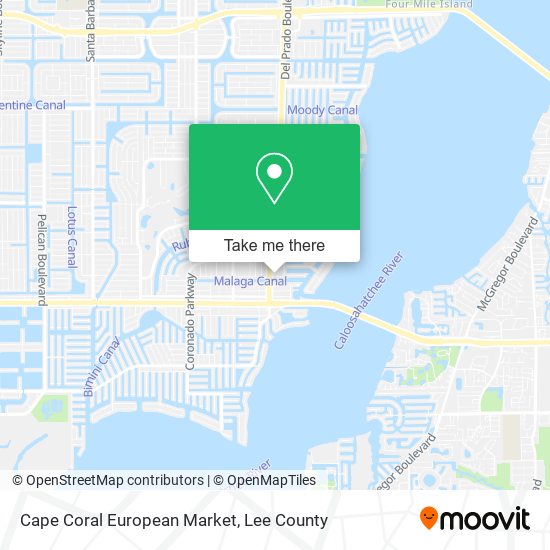 Cape Coral European Market map