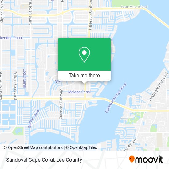 Sandoval Cape Coral map