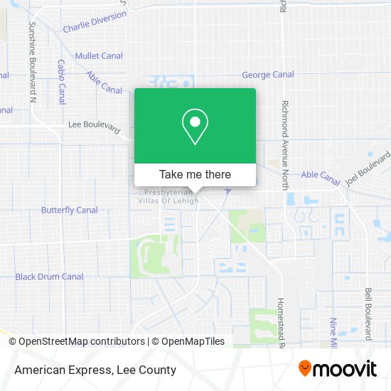 American Express map