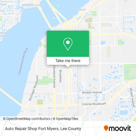 Mapa de Auto Repair Shop Fort Myers