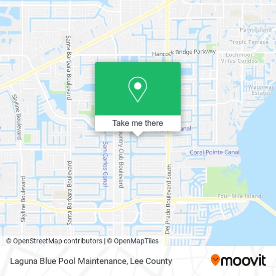 Laguna Blue Pool Maintenance map