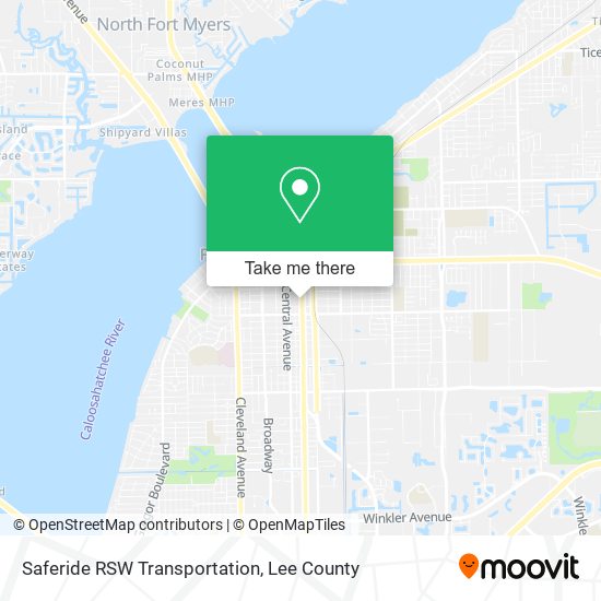 Saferide RSW Transportation map