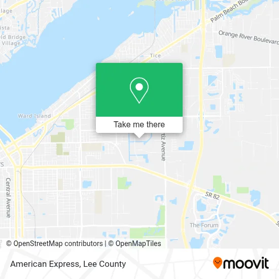 American Express map