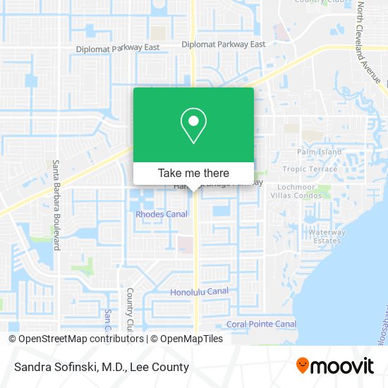 Sandra Sofinski, M.D. map