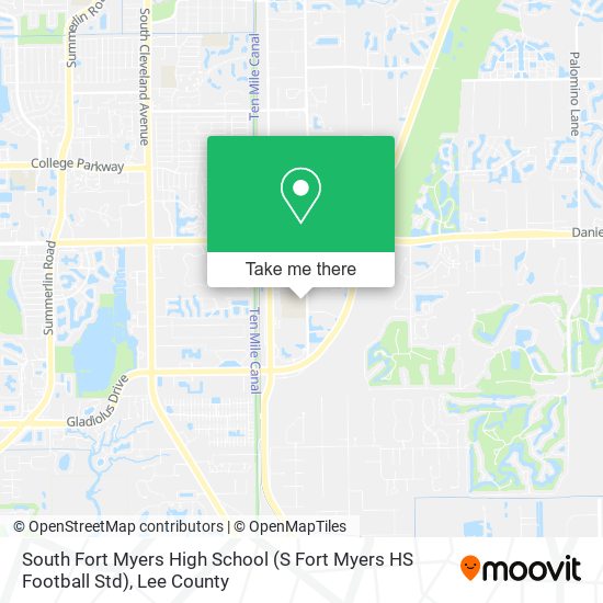 South Fort Myers High School (S Fort Myers HS Football Std) map