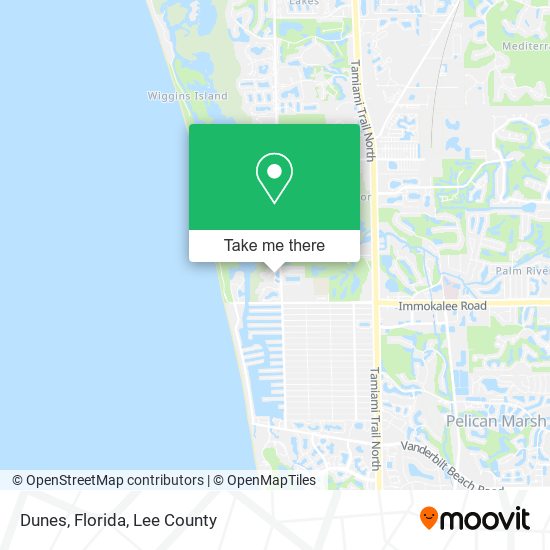 Mapa de Dunes, Florida