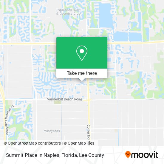 Mapa de Summit Place in Naples, Florida