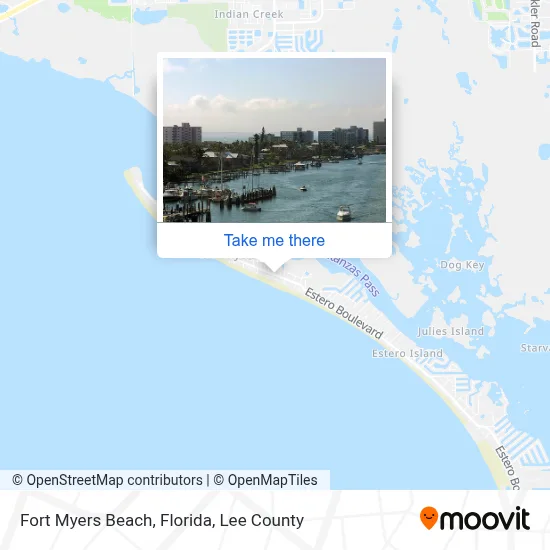 Fort Myers Beach, Florida map