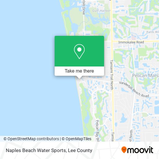 Naples Beach Water Sports map