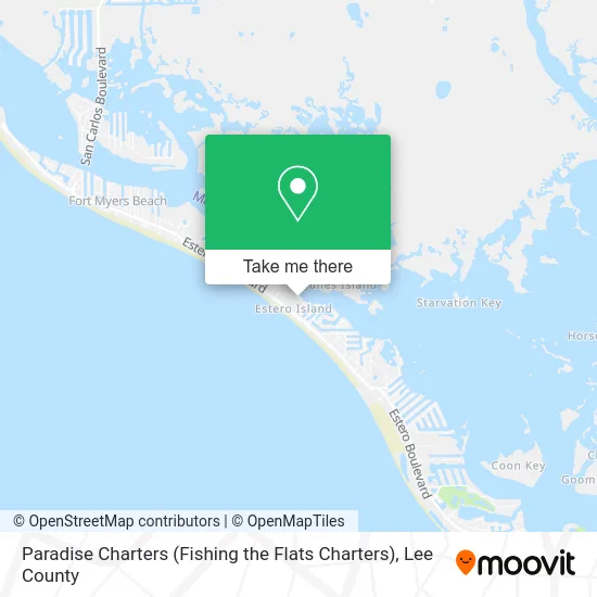 Paradise Charters (Fishing the Flats Charters) map