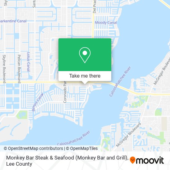 Mapa de Monkey Bar Steak & Seafood (Monkey Bar and Grill)