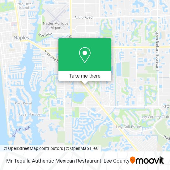 Mapa de Mr Tequila Authentic Mexican Restaurant
