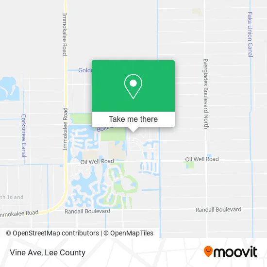 Vine Ave map