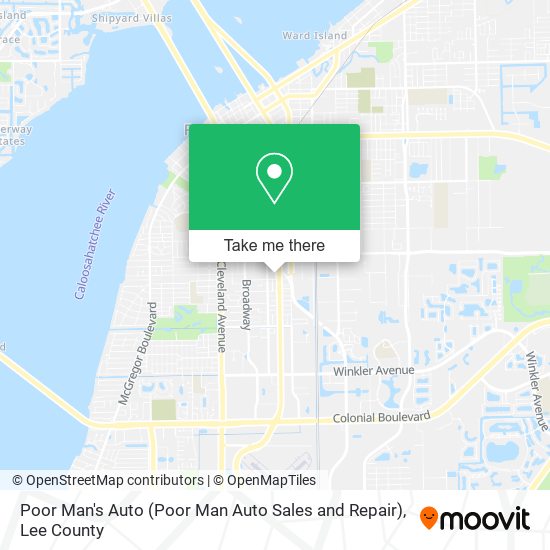 Mapa de Poor Man's Auto (Poor Man Auto Sales and Repair)