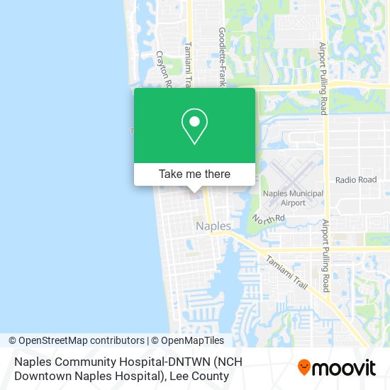 Naples Community Hospital-DNTWN (NCH Downtown Naples Hospital) map