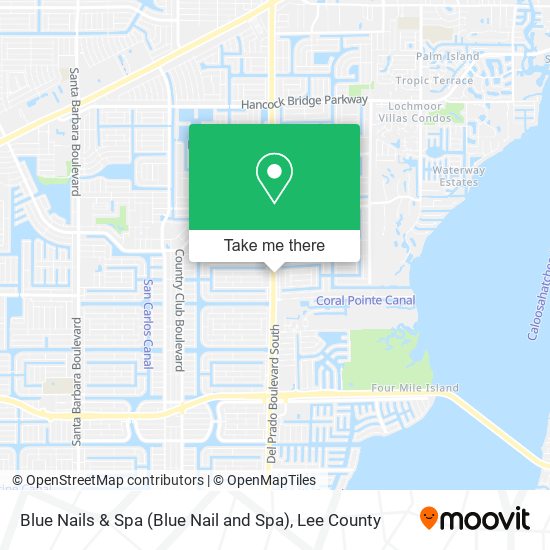 Mapa de Blue Nails & Spa (Blue Nail and Spa)