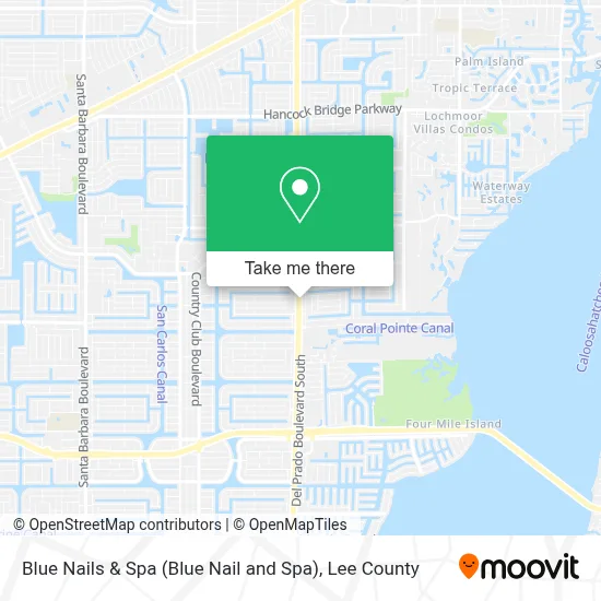 Blue Nails & Spa (Blue Nail and Spa) map