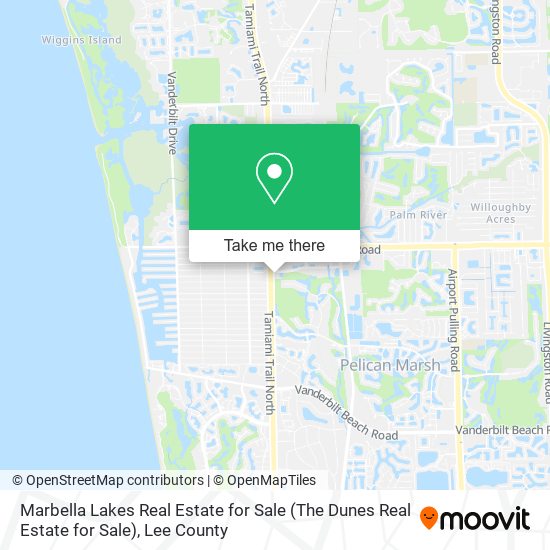 Mapa de Marbella Lakes Real Estate for Sale (The Dunes Real Estate for Sale)