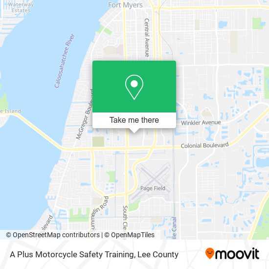 A Plus Motorcycle Safety Training map
