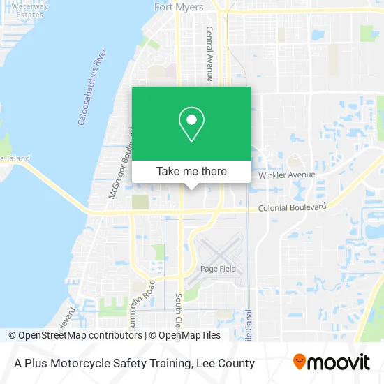 A Plus Motorcycle Safety Training map