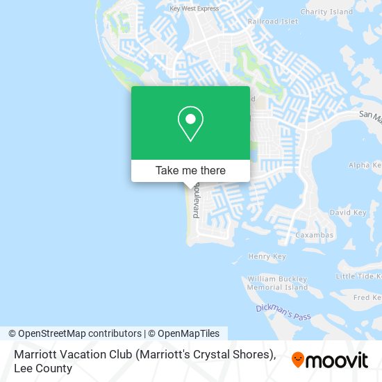 Marriott Vacation Club (Marriott's Crystal Shores) map