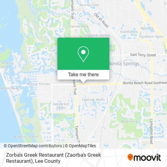 Zorba's Greek Restaurant map