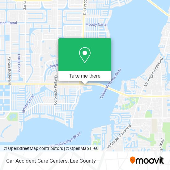 Car Accident Care Centers map